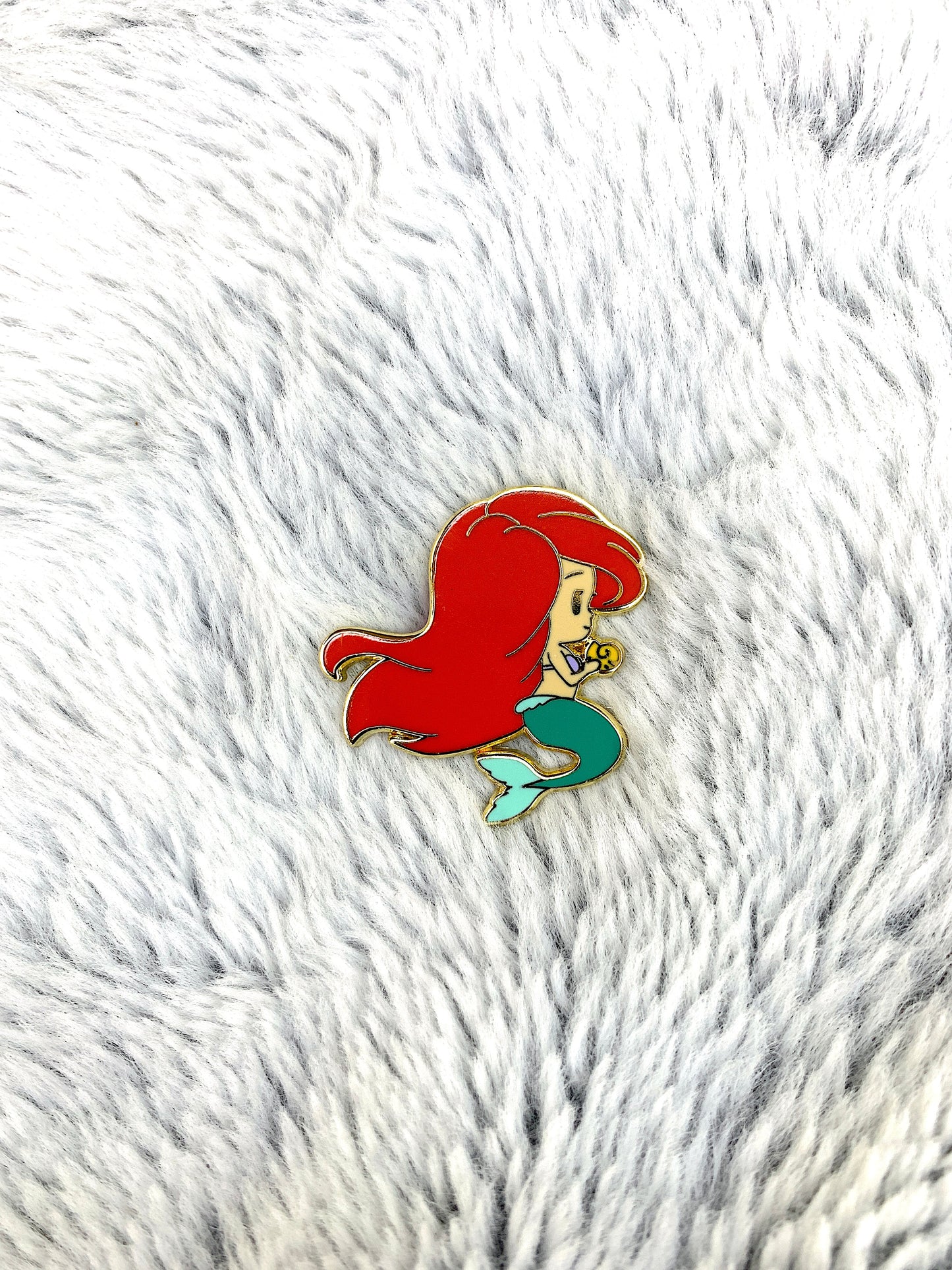 Chibi Ariel the Little Mermaid, Disney, inspired enamel pin