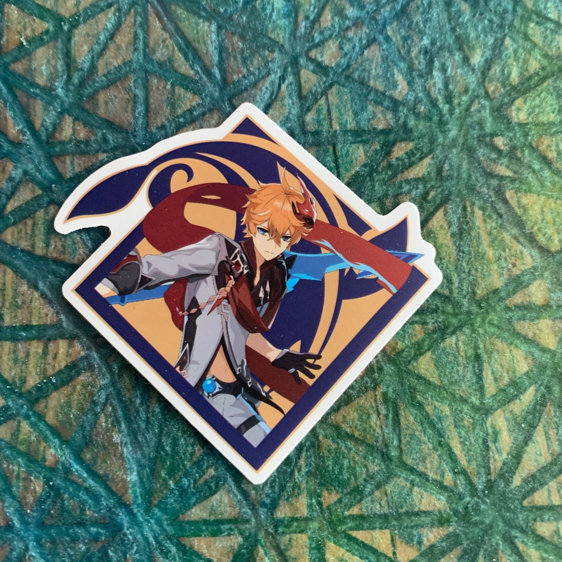 Genshin Impact Childe Tartaglia 3" fanart sticker - zeneypins