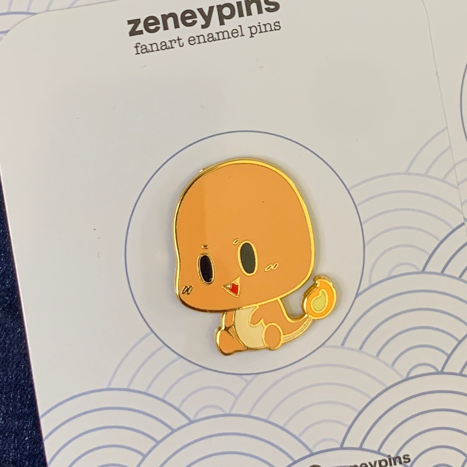 Pokemon: Charmander chibi 1.6" fanart enamel pin - zeneypins